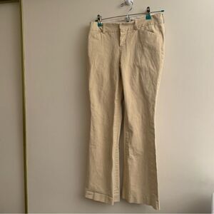 Gap Beige cotton Lycra Pants size 0